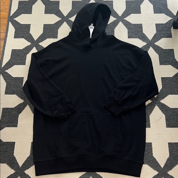 H&M Black Hoodie Sweatshirt Dress - Picture 2 of 3